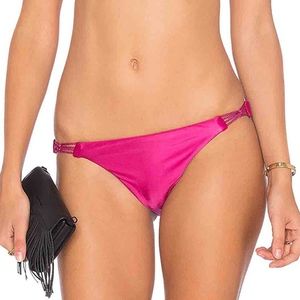 ViX Swimwear Le Braid Bikini Bottom Magenta
